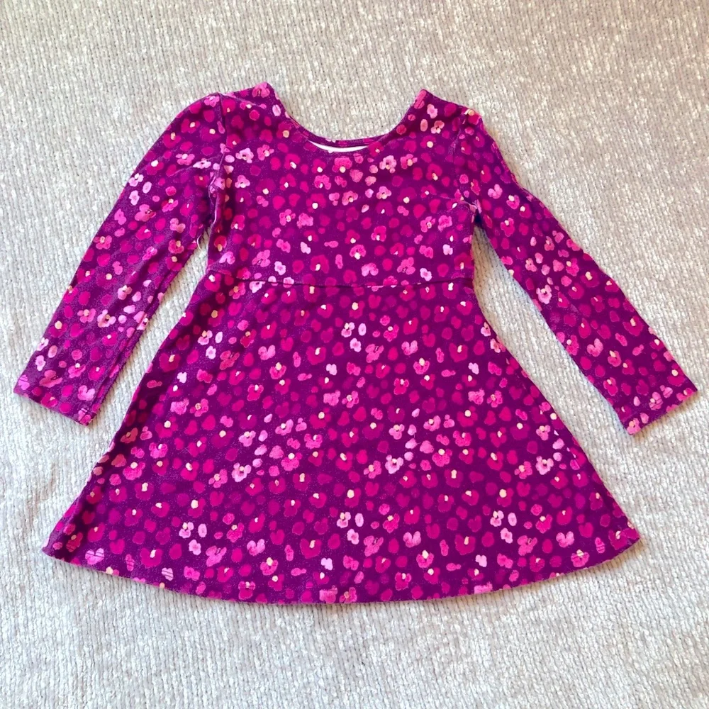Floral‎ Knit Dress Gymboree 100% Cotton Fall School Cottagecore 5